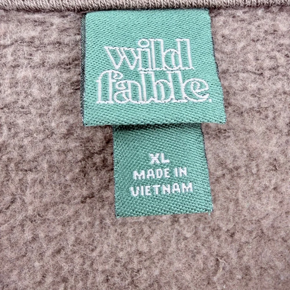 Wild Fable California Golden State Oversized Sweatshirt Brown XL Thumbholes - Picture 5 of 7